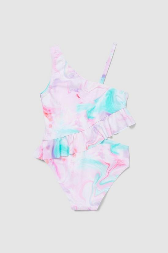 Blue Zoo Younger Girl Tie-dye Frill Swimsuit 2