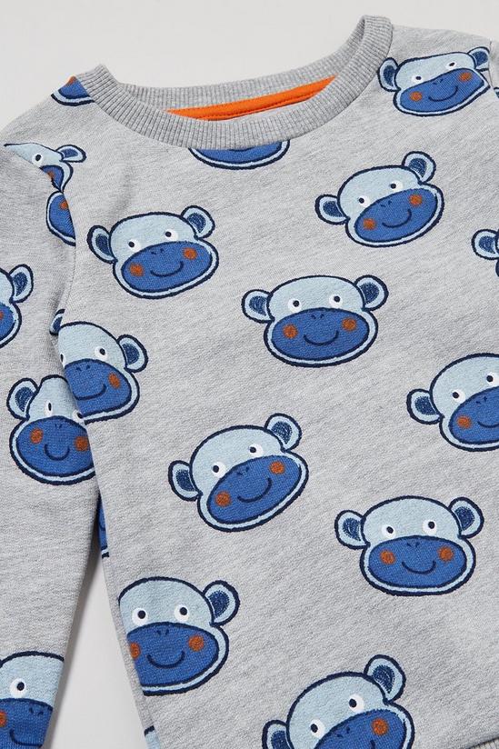 Blue Zoo Toddler Boy Monkey Print Sweat 3