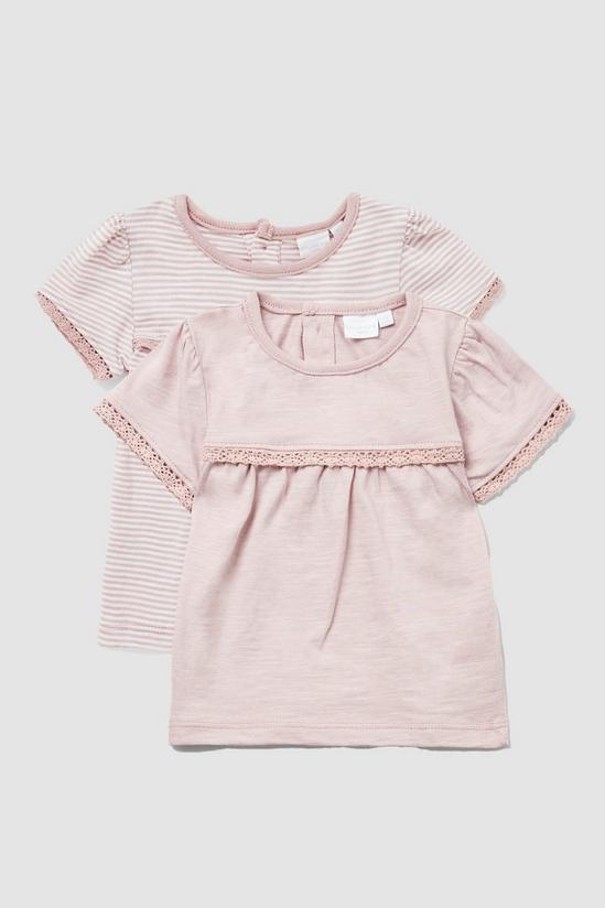 Blue Zoo Baby Girls 2pk Top With Lace Trim 1