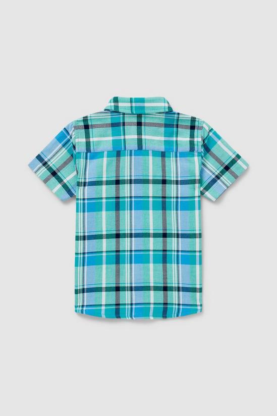 Blue Zoo Toddler Boy Green Check Shirt 2